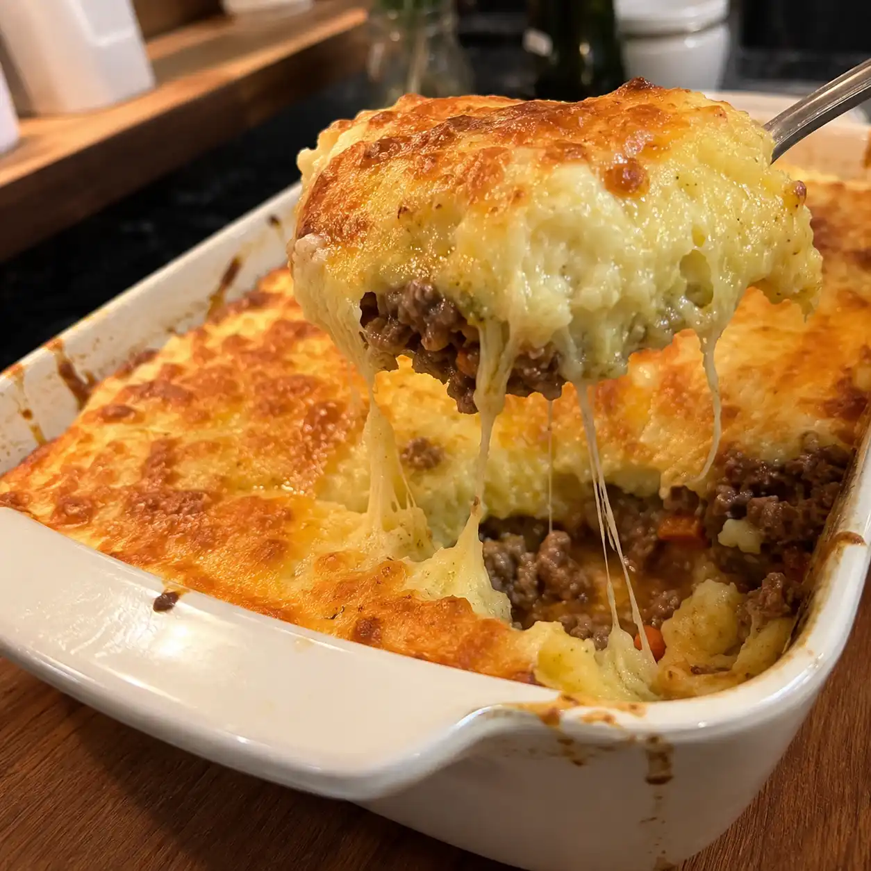 Pastel de papa con carne