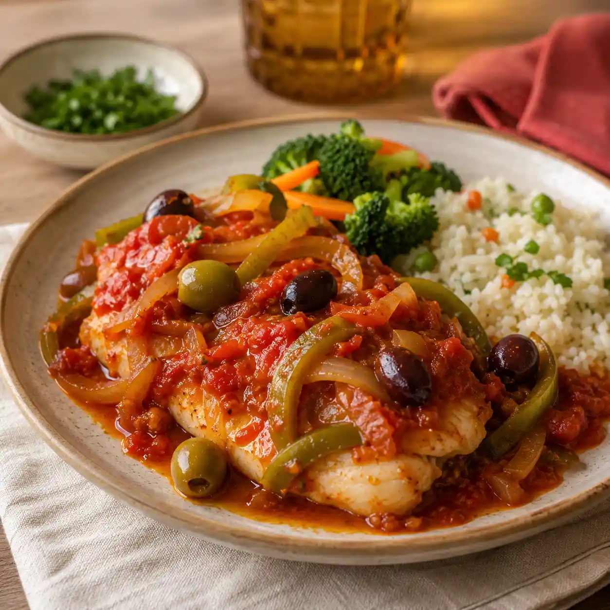 Pescado a la veracruzana
